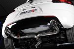 Showing the EC/EG type-approved non-resonated rear silencer with polished 100mm GT100 tailpipes 987